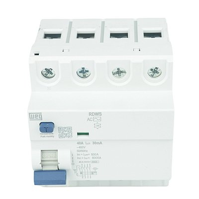 Interruptor DR Diferencial Residual Weg Tetrapolar 40A 30mA