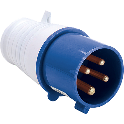 Plugue Industrial 3P+T 9H 16A Azul  IP44 Lukma/Soprano