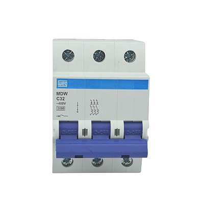 Disjuntor Tripolar Mdw-c 32A 5ka Weg