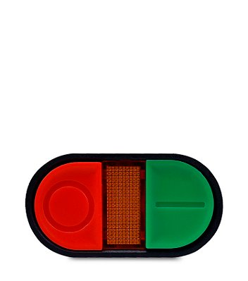Botão Duplo Liga/desliga Iluminado Arredondado 220vca