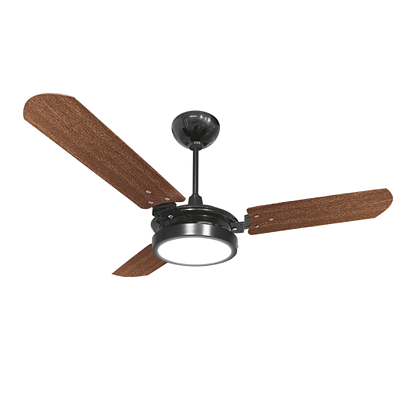 VENTILADOR VALEN LED QUENTE PRETO/MOGNO 220V (711) VENTEX