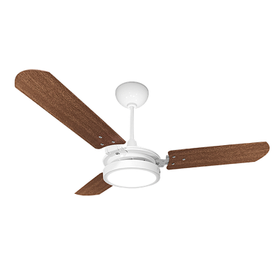VENTILADOR VALEN LED BRANCO/MOGNO 127V (704) - VENTEX
