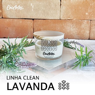 CLEAN | Vela aromática de Lavanda 90g