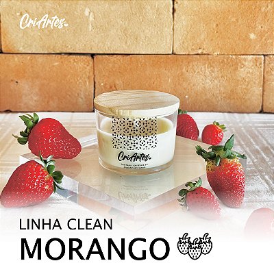 CLEAN | Vela aromática de Morango 90g
