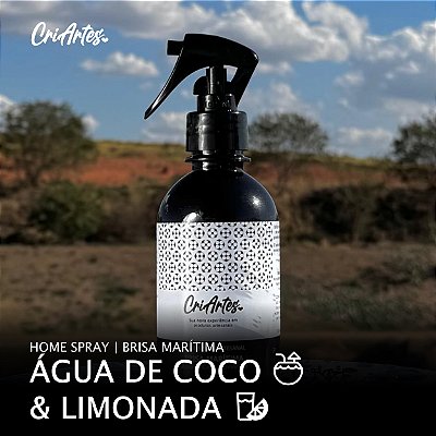 BRISA MARÍTIMA | Home Spray de Água de Coco & Limonada 250ml
