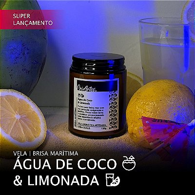 BRISA MARÍTIMA | Vela aromática de Água de Coco & Limonada 130g