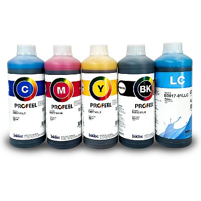 PROFEEL - E0017 - CORANTE - EPSON  - KIT DE 6 CORES - 1LITRO