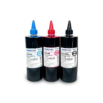 INKBANK - CORANTE - HT370 - HP - KIT DE 3 CORES - 500ML