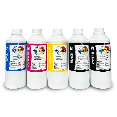 WELTINK TP560 - DTF - KIT de 5 cores - 1 Litro