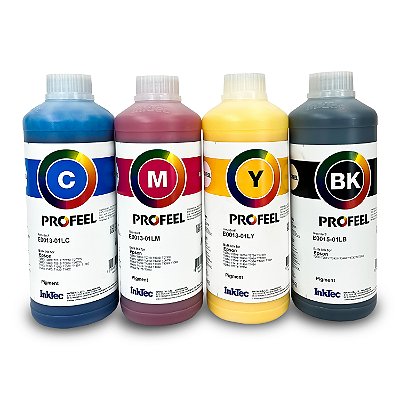 PROFEEL E0013 - PIGMENTADA - KIT DE 4 CORES - EPSON - 1L
