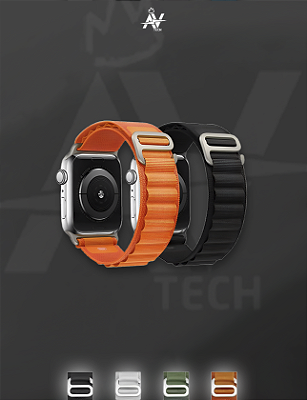 Pulseira De Laço Alpino Para Relógio Apple