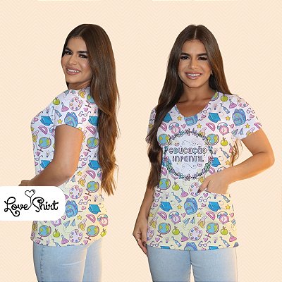 BATA COM BOLSO/SCRUB PROFISSÃO EDUCAÇÃO INFANTIL VARIADA 4