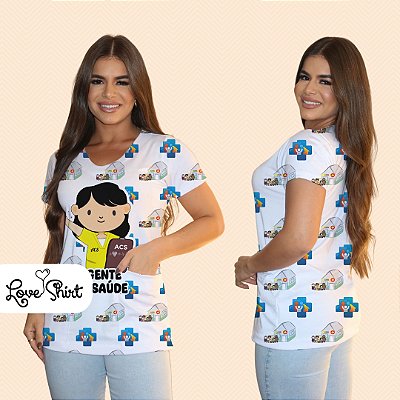 BATA COM BOLSO/SCRUB PROFISSÃO AGENTE DE SAÚDE SUS BONECA