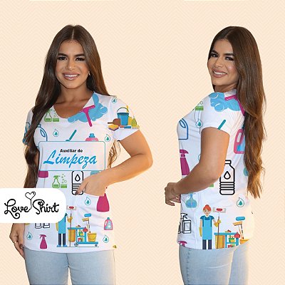 BATA COM BOLSO/SCRUB PROFISSÃO LIMPEZA VARIADA 3