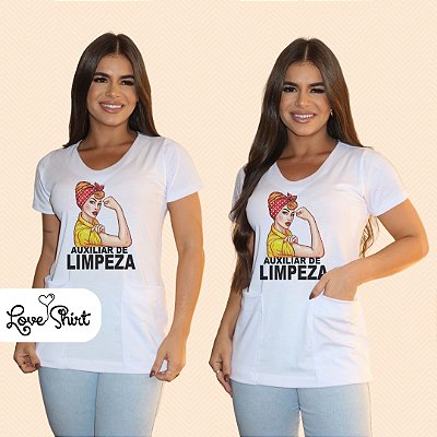 BATA COM BOLSO/SCRUB PROFISSÃO LIMPEZA CENTRAL