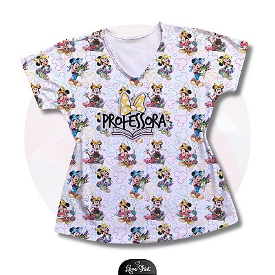 T-SHIRT PROFISSÃO PROFESSORA TOTAL MINNIE