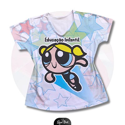 T-SHIRT PROFISSÃO EDUCAÇÃO INFANTIL LINDINHA SUPER PODEROSA