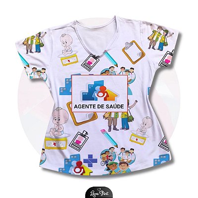 T-SHIRT PROFISSÃO AGENTE DE SAÚDE VARIADO 05