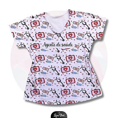 T-SHIRT PROFISSÃO AGENTE DE SAÚDE VARIADO