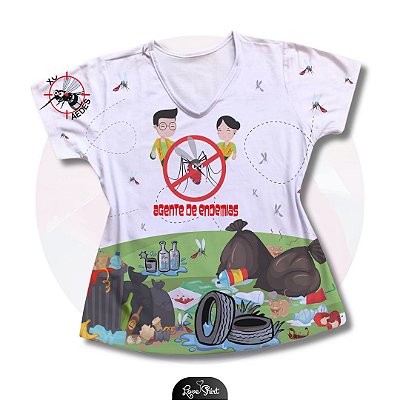 T-SHIRT PROFISSÃO AGENTE DE ENDEMIAS VARIADA 03