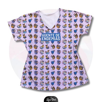 T-SHIRT PROFISSÃO AGENTE DE ENDEMIAS VARIADA 02