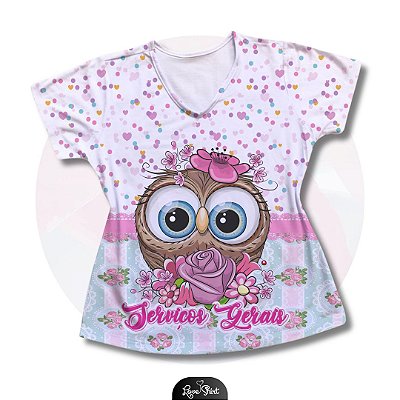 T-SHIRT PROFISSÃO SERVIÇOS GERAIS CORUJA 02
