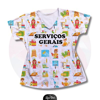 T-SHIRT PROFISSÃO SERVIÇOS GERAIS VARIADO 05