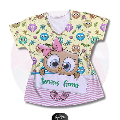 T-SHIRT PROFISSÃO SERVIÇOS GERAIS CORUJA