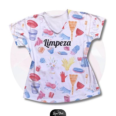 T-SHIRT PROFISSÃO LIMPEZA VARIADA