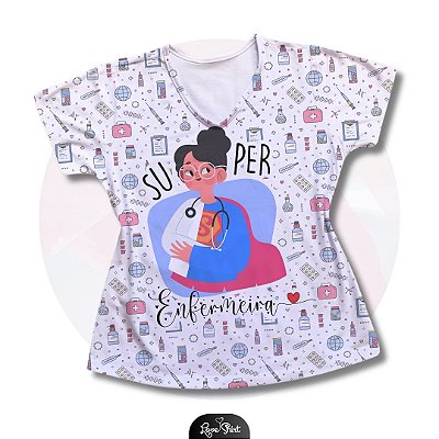 T-SHIRT PROFISSÃO ENFERMEIRA SUPER  FD VARIADA