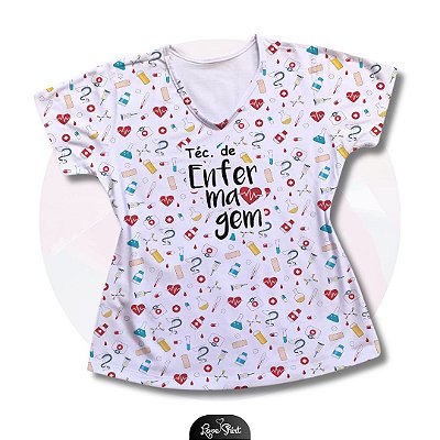T-SHIRT PROFISSÃO TÉCNICA DE ENFERMAGEM VARIADA 04
