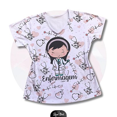 T-SHIRT PROFISSÃO ENFERMAGEM VARIADO 12