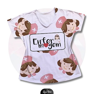 T-SHIRT PROFISSÃO ENFERMAGEM VARIADO 11