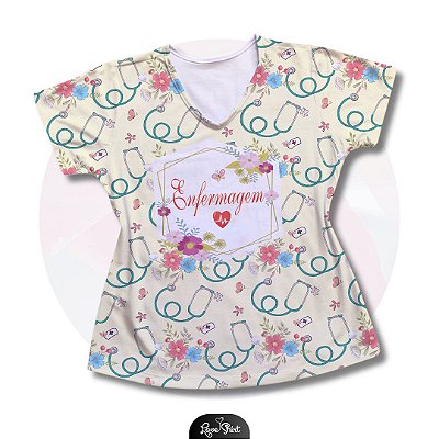 T-SHIRT PROFISSÃO ENFERMAGEM VARIADO AMARELO