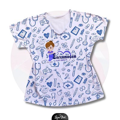 T-SHIRT PROFISSÃO ENFERMAGEM VARIADA 2