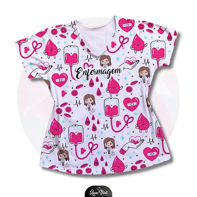 T-SHIRT PROFISSÃO ENFERMAGEM VARIADA 3