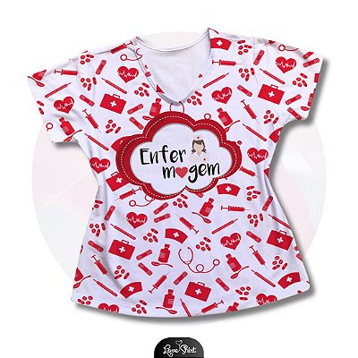 T-SHIRT PROFISSÃO ENFERMAGEM VARIADA 2