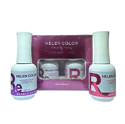 Kit Francesinha Branco e Renda Helen Color 18ml