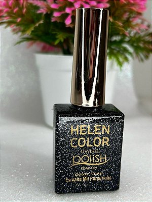 Esmalte em Gel Helen Color Mil Purpurinas 15ml Cor 24