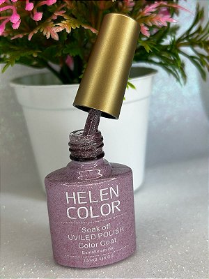 Esmalte em Gel Helen Color Gliter 10ml Cor 33