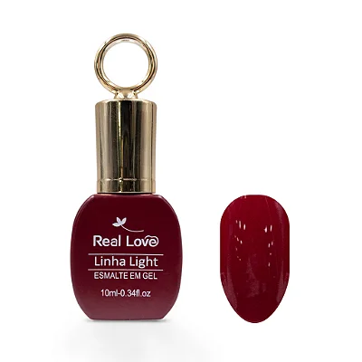 Esmalte em Gel com Tampa Chaveiro Linha Light Real Love 10ml Cor 155