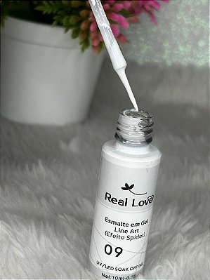 Esmalte em Gel Line Art Efeito Spider Real Love 10ml Cor 09