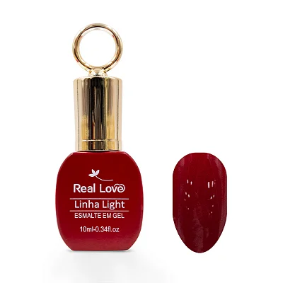 Esmalte em Gel com Tampa Chaveiro Linha Light Real Love 10ml Cor 46