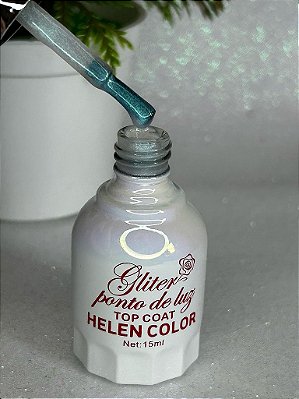 Top Coat Helen Color Gliter Ponto de Luz 15ml Nº4