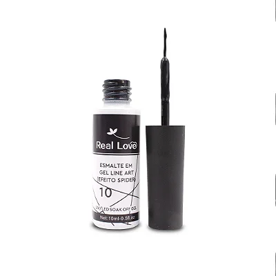 Esmalte em Gel Line Art Efeito Spider Real Love 10ml Cor 10