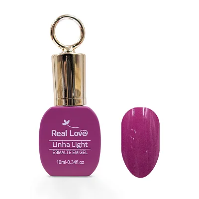 Esmalte em Gel com Tampa Chaveiro Linha Light Real Love 10ml Cor 75