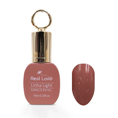 Esmalte em Gel com Tampa Chaveiro Linha Light Real Love 10ml Cor 158