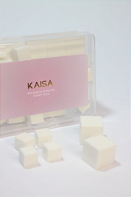 Mini Esponja de Nail Art Kaisa com 52 unidades para Gel Color Cushion
