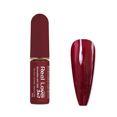Esmalte em Gel 3 em 1 Real Love 5ml Cor 52