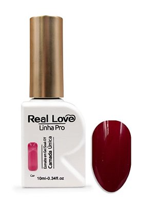 Esmalte em Gel Soak Off Camada Única Linha Pro Real Love 10ml Cor 44